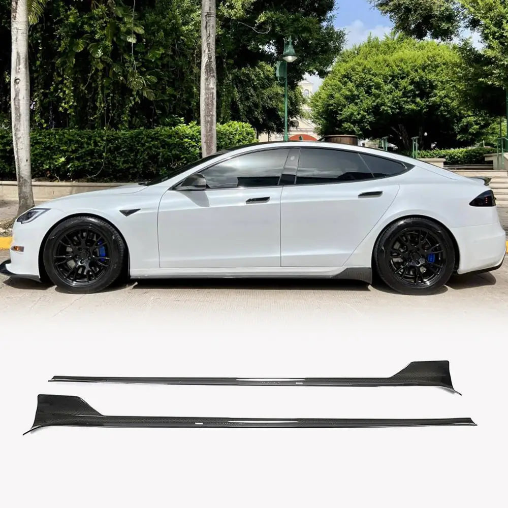 Kylkihelman lisäosat (2021+, Hiilikuitu) Tesla Model S 2012– kuva 1