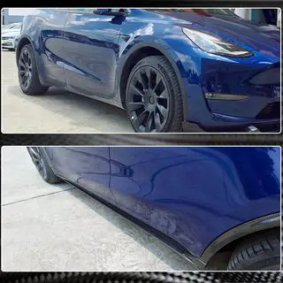 Kylkihelman peitelistat V2 (2020-2025, Carbon) Tesla Model Y 2020– kuva 4