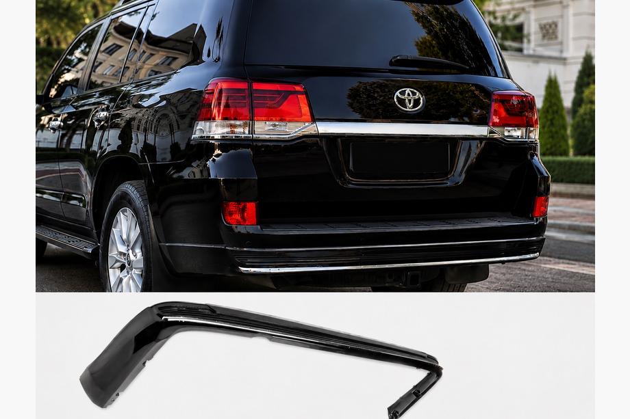 Toyota Land Cruiser 200 2007–2021 Takadiffuusorin lista kromilla 2016-2021 (Executive 2019/2021) Valkoinen väri Image