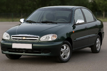 Chevrolet Lanos 1998–2017 Sivupeilien kuoret (ruostumaton teräs) kuva 1