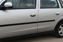 Opel Corsa C 2000–2006 Ovenkahvojen suojakuoret reunuksella (8 kpl, ruostumaton teräs) kuva 1