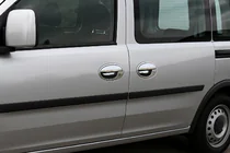 Opel Combo 2002–2012 Ovenkahvan suojakuoret reunuksella (2-ov., ruostumaton teräs) kuva 1