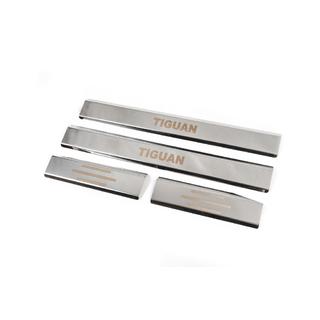 Carmos sisäkynnyslistat (4 kpl, ruostumaton teräs) Volkswagen Tiguan 2007–2016 kuva 1