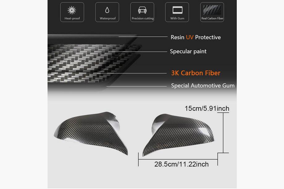 BMW 4-sarja F32/F33/F36 2012–2020 Peilinkuoret Dry Carbon V2 (M4) Kuva 5