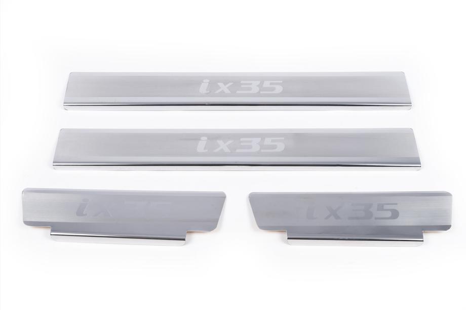 Hyundai IX-35 2010–2015 Carmos V2 kynnyslistat (4 kpl, ruostumaton teräs) Kuva 2