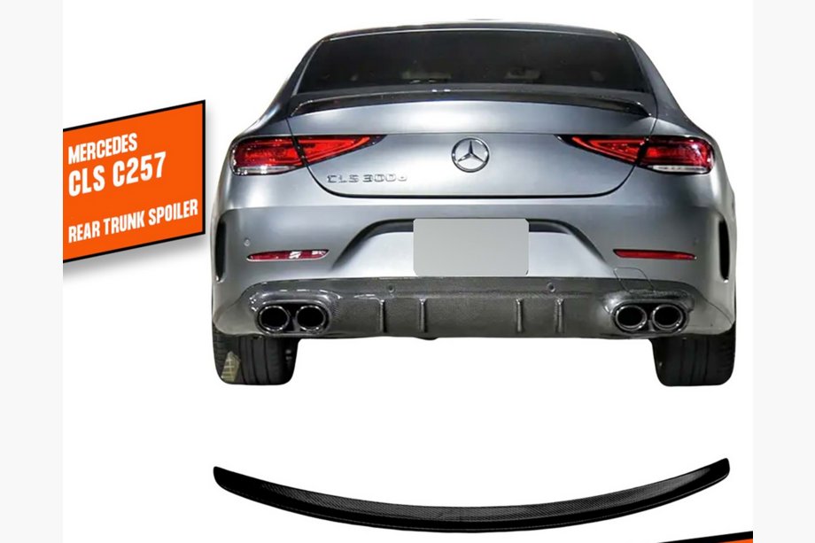 Mercedes CLS C257 2018– DPT-spoileri (kiiltomusta) Kuva 1