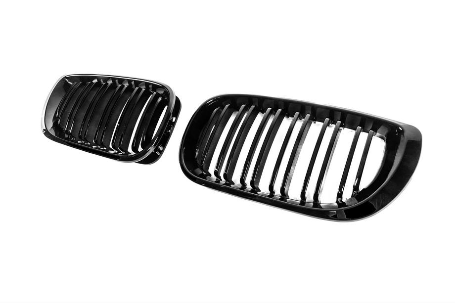 BMW 3-sarja E46 1998–2006 Munuaisritilät M-Look DPT (2001-2005, kiiltomusta) Kuva 4
