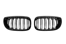 BMW 3-sarja E46 1998–2006 M-Look DPT munuaismaskit (Coupe 2003-2006, kiiltävä musta) kuva 2