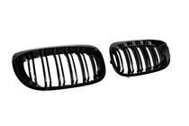 BMW 3-sarja E46 1998–2006 M-Look DPT munuaismaskit (Coupe 2003-2006, kiiltävä musta) kuva 5