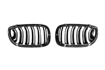 BMW 3-sarja E46 1998–2006 M-Look DPT munuaismaskit (Coupe 2003-2006, kiiltävä musta) kuva 6