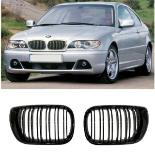 M-Look DPT munuaismaskit (Coupe 2003-2006, kiiltävä musta) BMW 3-sarja E46 1998–2006 kuva 3