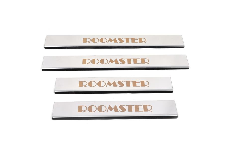 Skoda Roomster 2006–2015 Carmos-kynnyslistat (4 kpl, ruostumaton teräs) Image