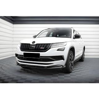 DPT etupuskurin lip-spoileri (kiiltävä musta) Skoda Kodiaq 2016–2023 kuva 2