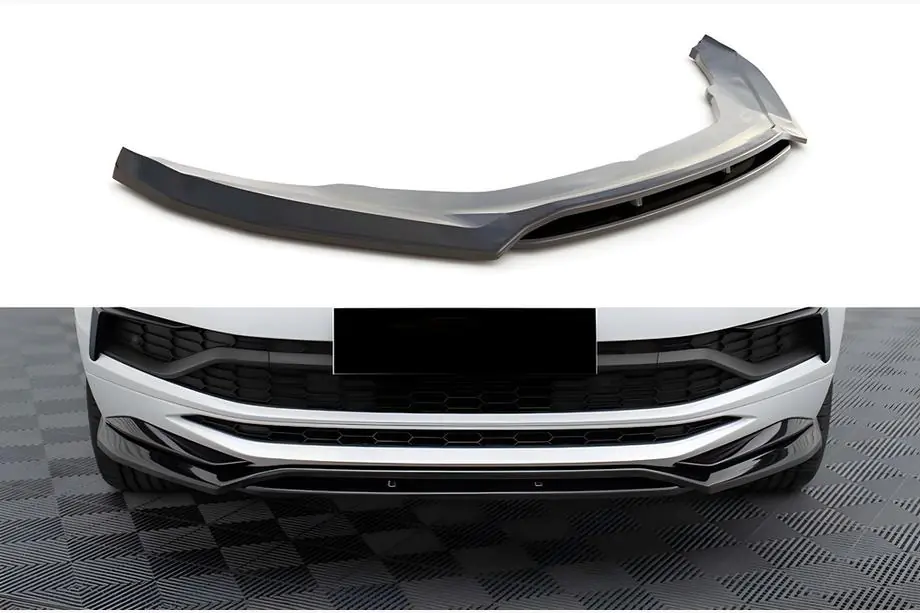 Skoda Kodiaq 2016–2023 DPT etupuskurin lip-spoileri (kiiltävä musta) Image