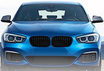 BMW 1-sarja F20/F21 2011–2019 M-Look munuaismaskit (2015-2019, kiiltävä musta) kuva 3