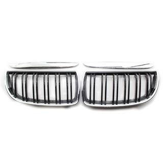 M-Look munuaismaskit (E-90/91 2005-2008, kiiltävä musta kromireunuksella) BMW 3-sarja E90/E91 2005–2011 kuva 2