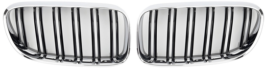 BMW 3-sarja E92/E93 2006–2013 M-Look munuaismaskit (2010-2013, kiiltomusta kromireunuksella) kuva 2