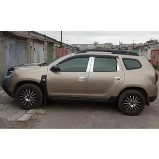 Ovipilarien listat (6 kpl, ruostumaton teräs) Dacia Duster 2008–2018 kuva 1