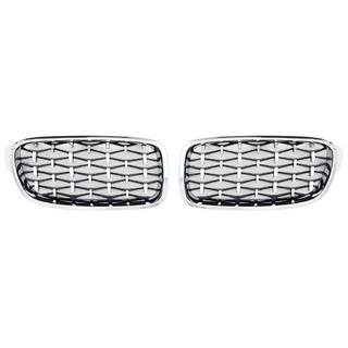 Munuaissäleikkö Diamond Silver (kromireunus) BMW 3-sarja F30/F31 2012–2019 kuva 2
