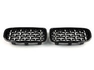 BMW 3-sarja F30/F31 2012–2019 Munuaismaskit Diamond Silver kuva 4