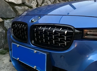 BMW 3-sarja F30/F31 2012–2019 Munuaismaskit Diamond Silver kuva 1