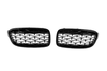 BMW 3-sarja F30/F31 2012–2019 Munuaismaskit Diamond Black kuva 3