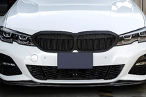 BMW 3-sarja G20/G21 2018– Munuaissäleikkö M-Look V2 (2018-2022, mattamusta) kuva 1