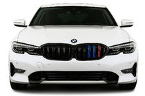 BMW 3-sarja G20/G21 2018– Munuaissäleiköt M-Look V2 (2018-2022, M-Color mustalla reunuksella) kuva 1