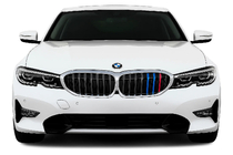 BMW 3-sarja G20/G21 2018– Munuaismaski 1-tankoinen (2018-2022, M-Color kromikehyksellä) kuva 1