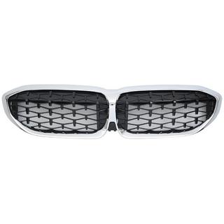 Munuaisritilät Diamond Black (2018-2022, kromikehys) BMW 3-sarja G20/G21 2018– kuva 2