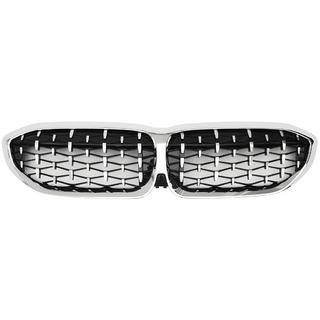 Munuaissäleiköt Diamond Silver (2018-2022, kromireunus) BMW 3-sarja G20/G21 2018– kuva 2
