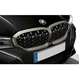 Munuaissäleiköt Diamond Silver (2018-2022, mattakrominen reunus) BMW 3-sarja G20/G21 2018– kuva 1