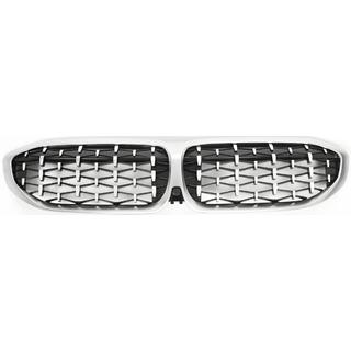 Munuaissäleiköt Diamond Silver (2018-2022, mattakrominen reunus) BMW 3-sarja G20/G21 2018– kuva 2