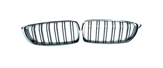 BMW 4-sarja F32/F33/F36 2012–2020 M-Look munuaismaskit (kiiltävän musta, kromireunus) kuva 2