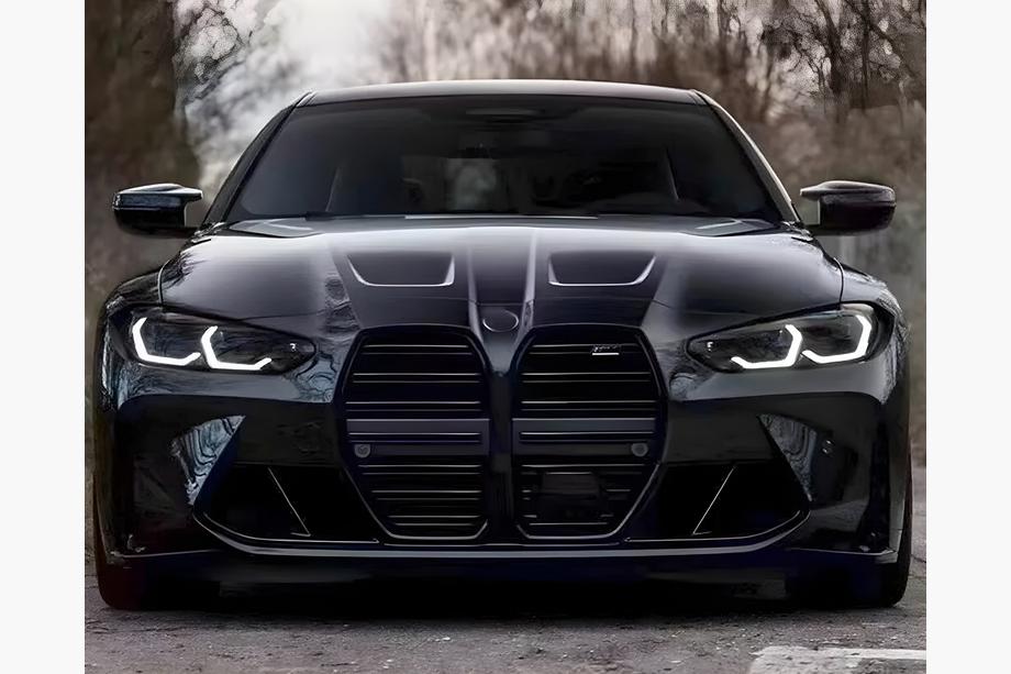 BMW 4-sarja G22/23/26 2020– M-Look munuaismaski (G26, mattamusta) Image