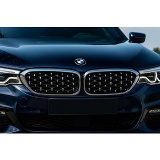 Munuaismaski Diamond Silver V1 (2017-2020, kromikehys) BMW 5-sarja G30/G31 2017–2023 kuva 1