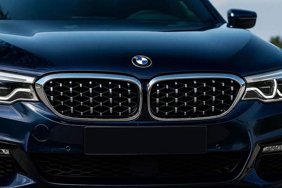 BMW 5-sarja G30/G31 2017–2023 Munuaismaski Diamond Silver V1 (2017-2020, kromikehys) Image