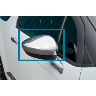 Sivupeilin kuoret (2 kpl, ruostumaton teräs) Citroen C-5 2008–2017 kuva 2