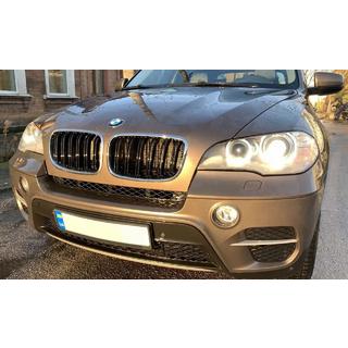 M-Look munuaismaskit (kiiltävän musta, kromireunus) BMW X5 E70 2007–2013 kuva 1