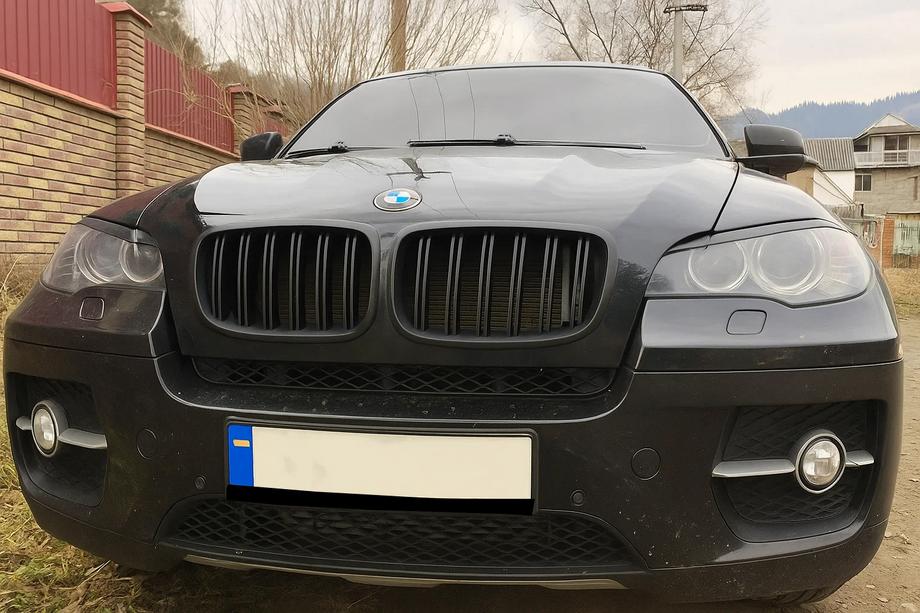 BMW X6 E71 2008–2014 M-Look munuaismaskit (musta matta) Image