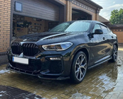 BMW X6 G06 2019–2027 M-look munuaismaski (2019-2022, kiiltävä musta) kuva 1