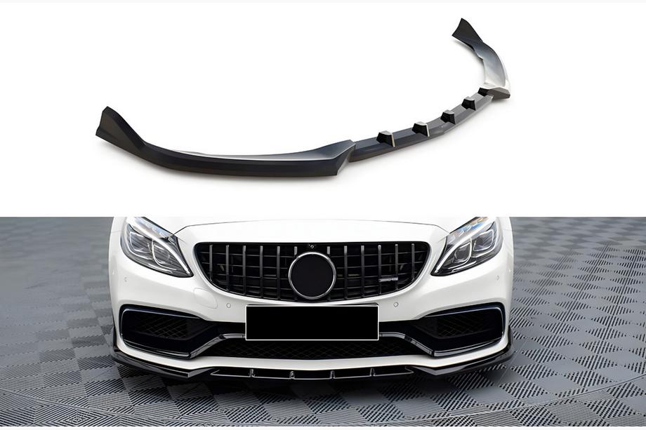 Mercedes C-class W205 2014–2021 DPT etupuskurin lipa (2017-2020, kiiltävä musta) Image