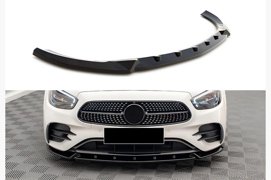Mercedes E-class W213 2016–2023 DPT etupuskurin lipaspoileri (AMG-Line, 2020-2023, kiiltomusta) Image