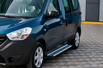 Dacia Dokker 2013–2022 X5-tyyppiset sivuportaat (2 kpl, alumiini) kuva 1