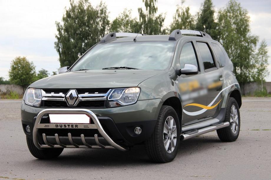 Dacia Duster 2008–2018 Karjapuskuri tekstillä WT004 (ruostumaton teräs) Image