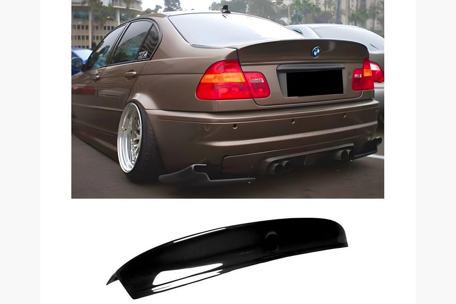 BMW 3-sarja E46 1998–2006 CSL-tyylinen V1-spoileri (SD:lle, kiiltävän musta) Image