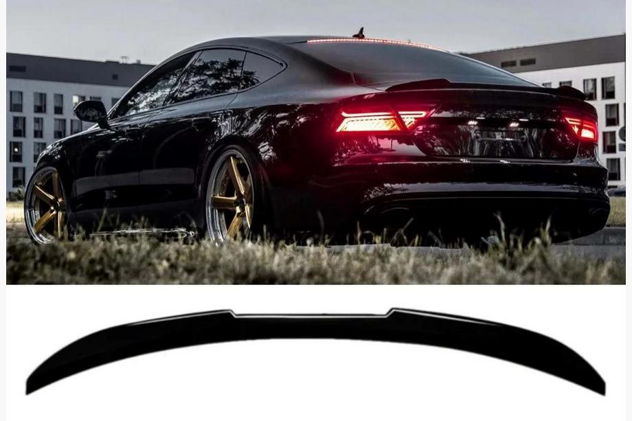 Audi A7 2010–2018 Spoileri DPT V2 (Sedan, mustakiiltävä) Image