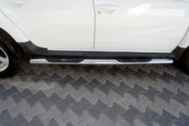 Dacia Duster 2008–2018 Sivuputket askelmilla (2 kpl, ruostumaton teräs) kuva 1