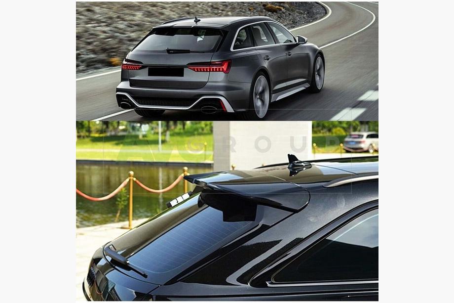 Audi A6 C8 2018–2025 Spoileri DPT V2 (Avant, kiiltomusta) Image