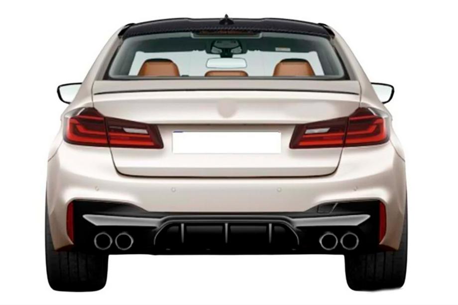 BMW 5-sarja G30/G31 2017–2023 DPT-takadiffuusori (M-Sport/M5 F90, kiiltomusta) Image